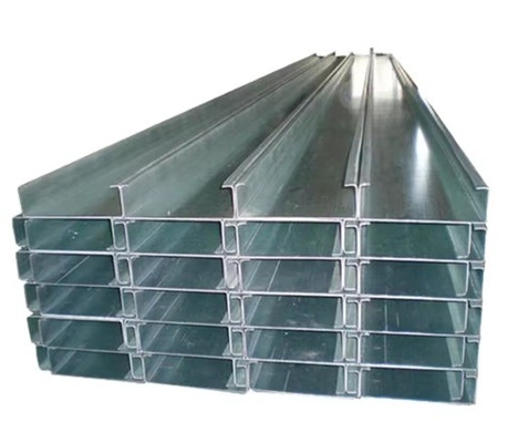 ± 1% Độ khoan dung thép hình C galvanized nóng ngâm không hợp kim cho vật liệu xây dựng