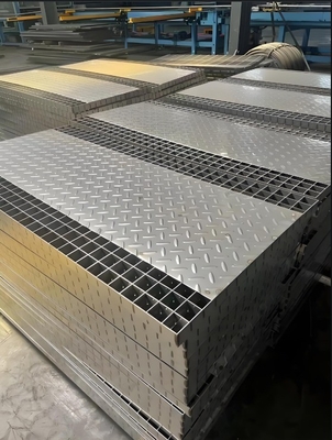 50mm Cross Bar Pitch Stainless Steel Grating cho các bộ phủ cống và các ngành công nghiệp đường đi bộ